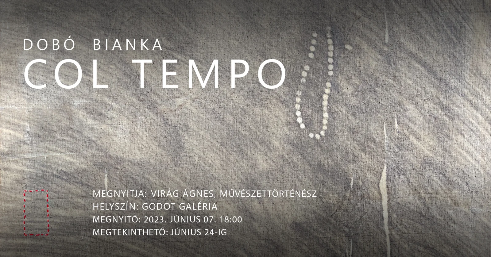 Dobó Bianka: Col tempo – az eredeti kiállításoldal borítóképe