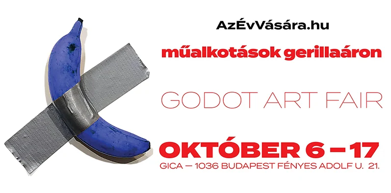 6. Godot Art Fair – Műalkotások gerillaáron – eredeti eseményplakát