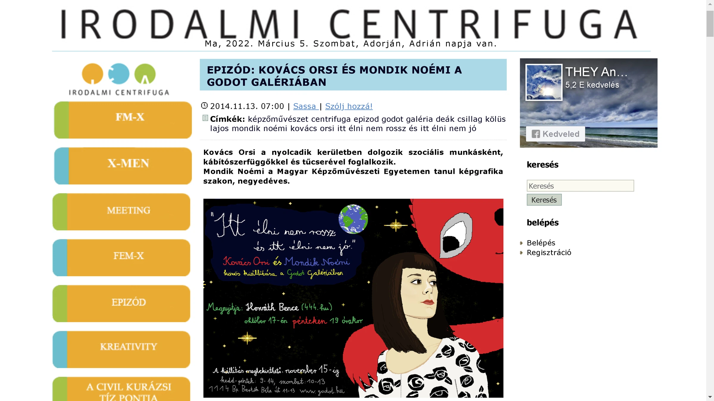 Itt élni nem rossz és itt élni nem jó – Kovács Orsi és Mondik Noémi -  2014-10-17 — 2014-11-15  – 26. forráskép