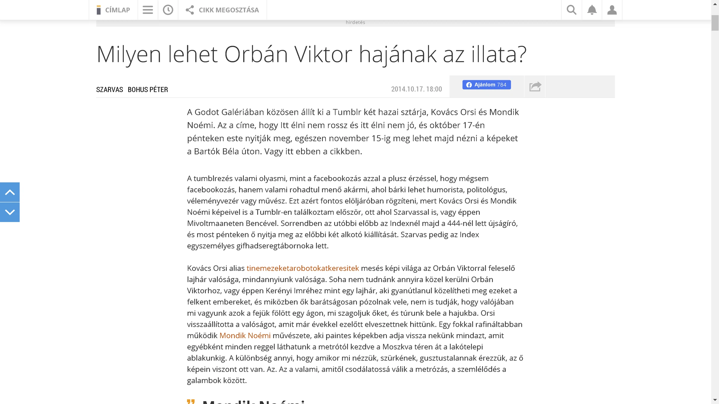Itt élni nem rossz és itt élni nem jó – Kovács Orsi és Mondik Noémi -  2014-10-17 — 2014-11-15  – 25. forráskép
