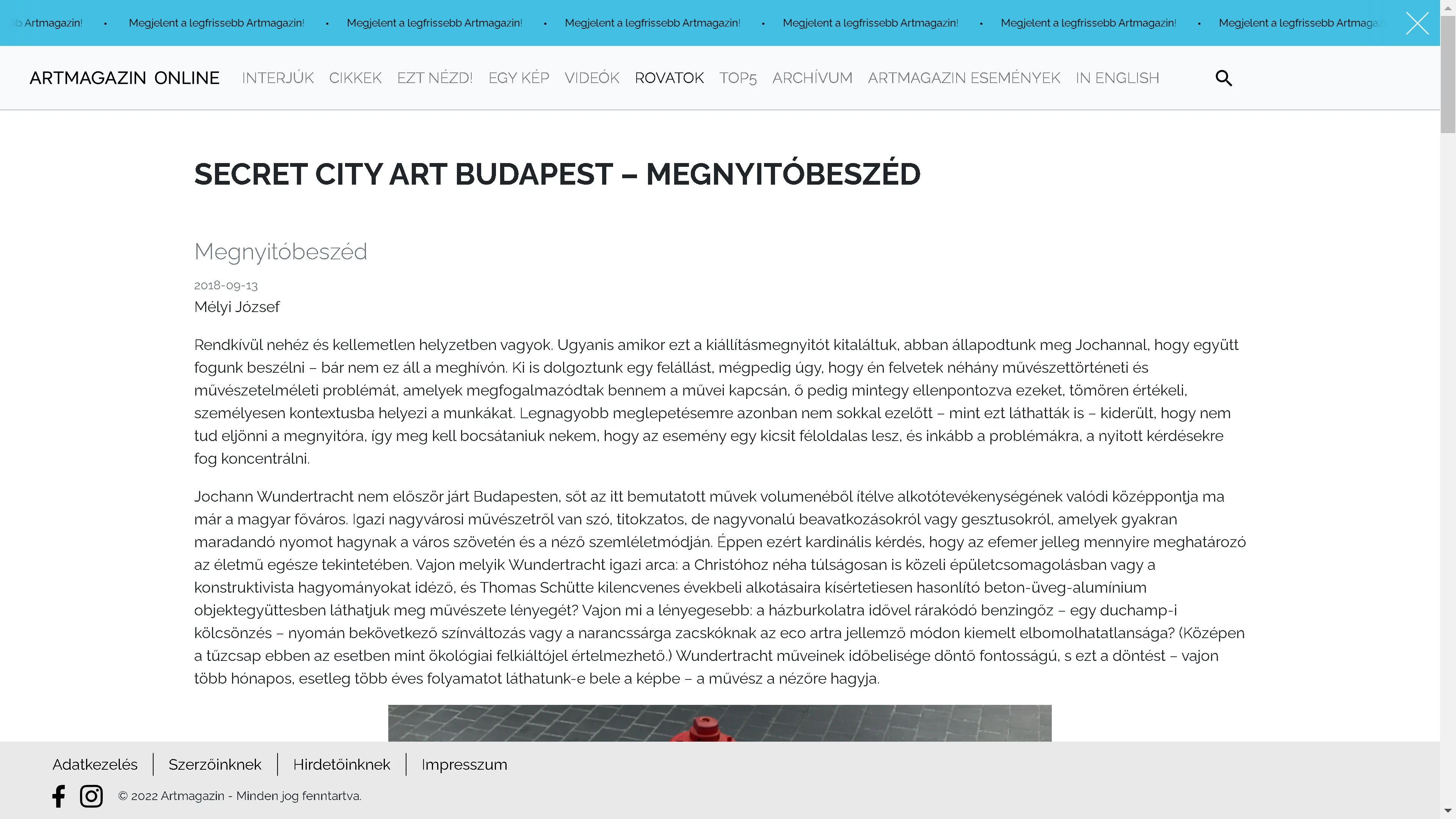 Jochann Wundertracht: Secret City Art Budapest 2018-09-05 — 2018-09-22 – 2. forráskép