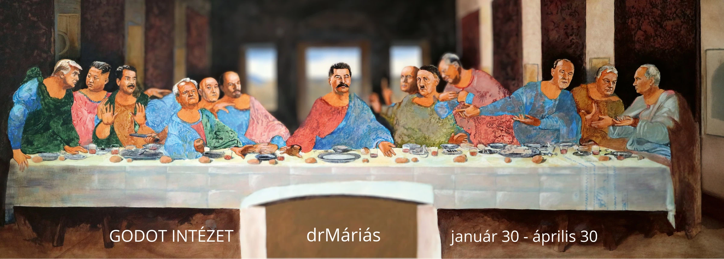 drMáriás: Az utolsó vacsora a járvány megállítása előtt Leonardo műtermében
