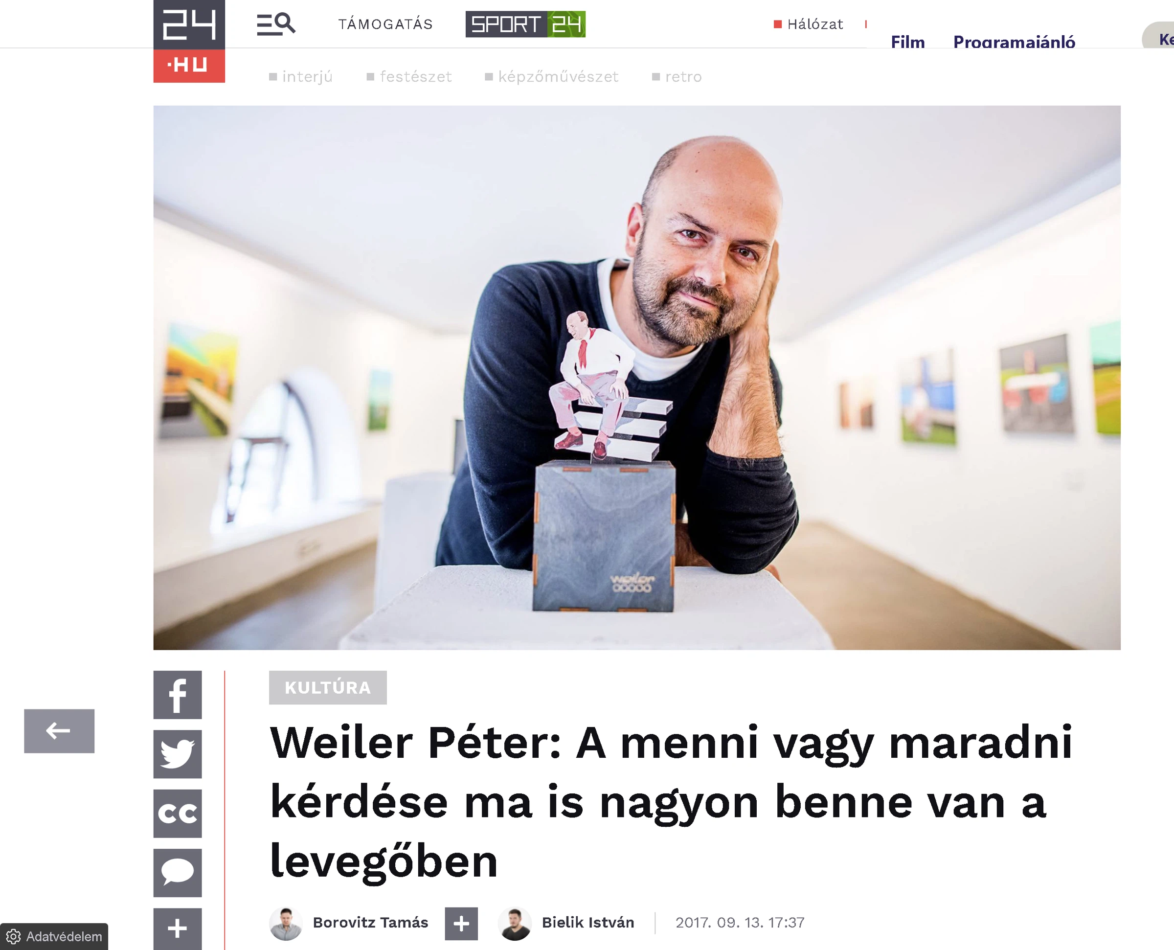 Weiler Péter: Üdvözlet Aligáról 2017-09-13 — 2017-10-14 - Godot Galéria – 9. forráskép